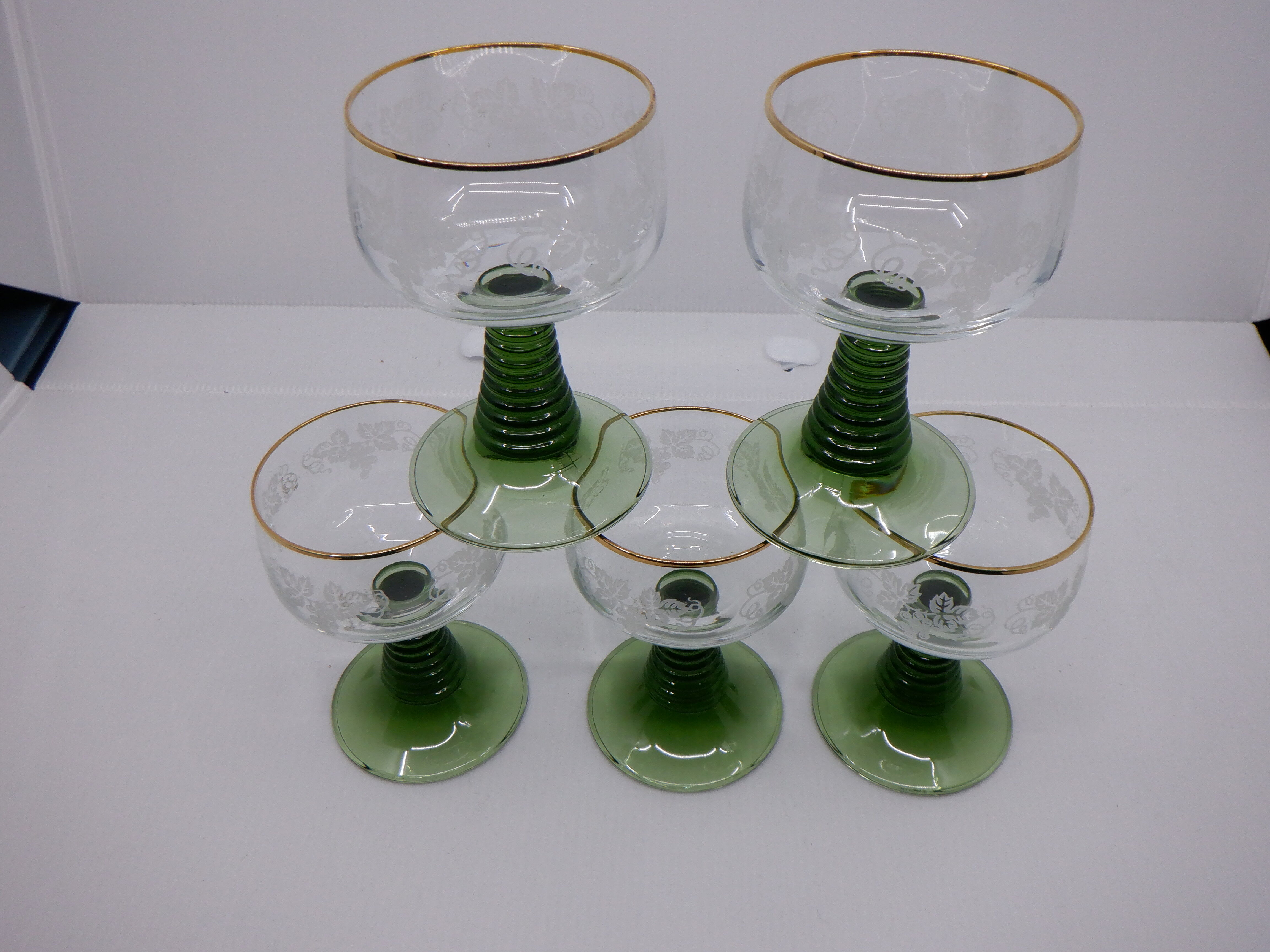 5 glasses of Alsace white wine