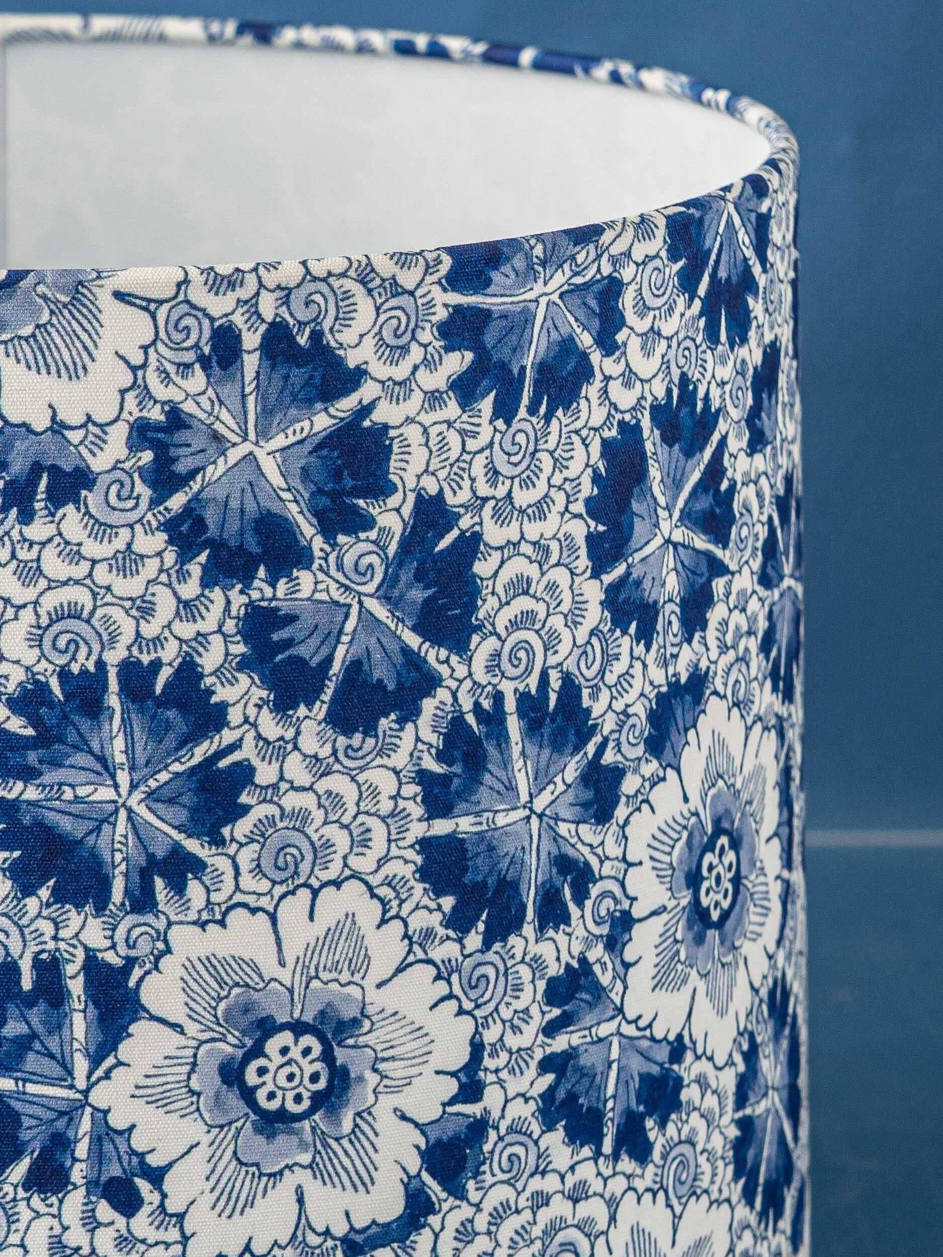 Royal Delft blue and white ceramic table lamp, handmade in the Netherlands, made to order.