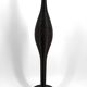 Important brutalist / Africanist lamp in wood – 1950s-1960s