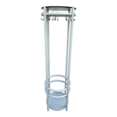 Joe Colombo design coat stand with umbrella holder, space age