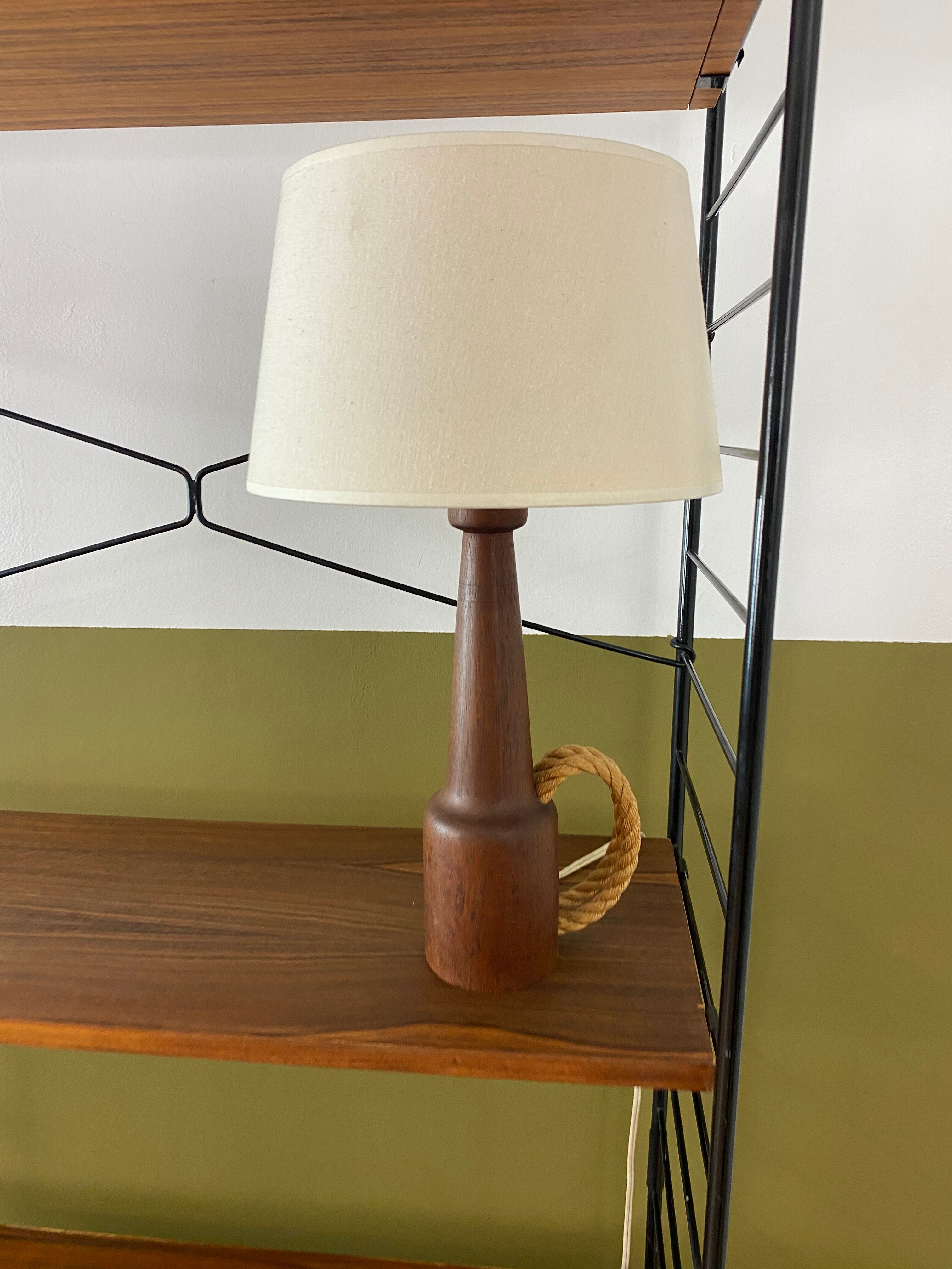 Vintage Scandinavian teak lamp