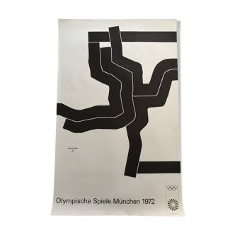 Affiche originale d'Eduardo Chillida (1924-2002), Olympische Spiele München, 1972