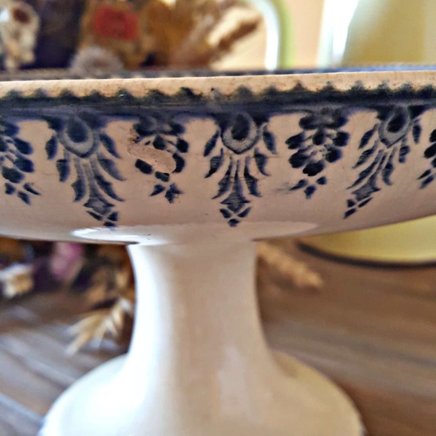 Compotier terre de fer Sarreguemines Digouin model Algiers