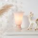 Pink opaline basin lamp