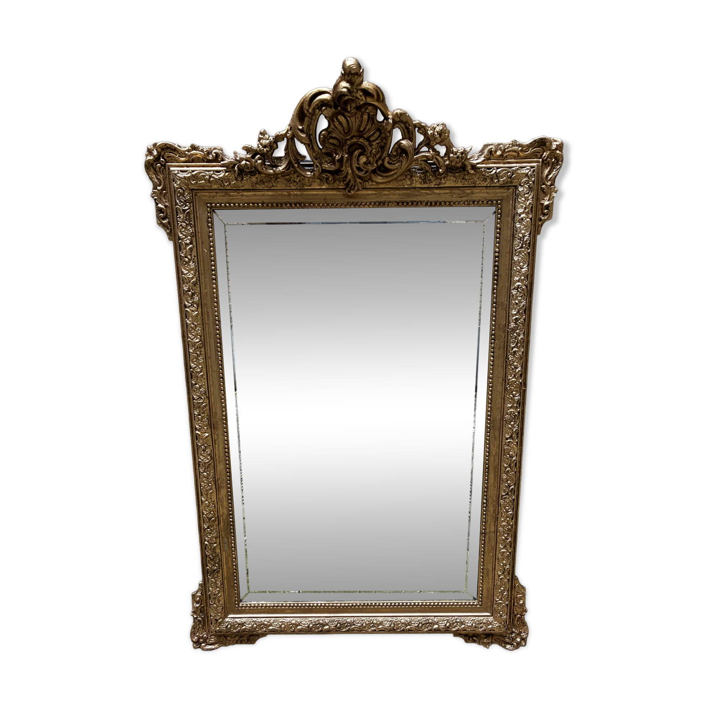 Large antique mirror in Louis XV style