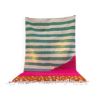 Handwoven Berber rug with traditional colorful patterns, size 150 x 250 cm