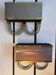 Paire d’appliques inox et laiton