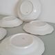 Set of 5 Limoges enameled porcelain plates