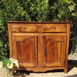 Large Louis XV country sideboard in walnut
