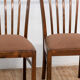 Série de 4 chaises scandinaves vintage