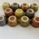 Set de 11 coupelles en terre cuite vernissée 1960