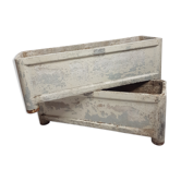 Pair of Art Deco-style Chanal cement bins, 65 cm