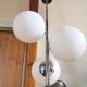 Suspension cluster 3 round opalines and stainless steel design 70s