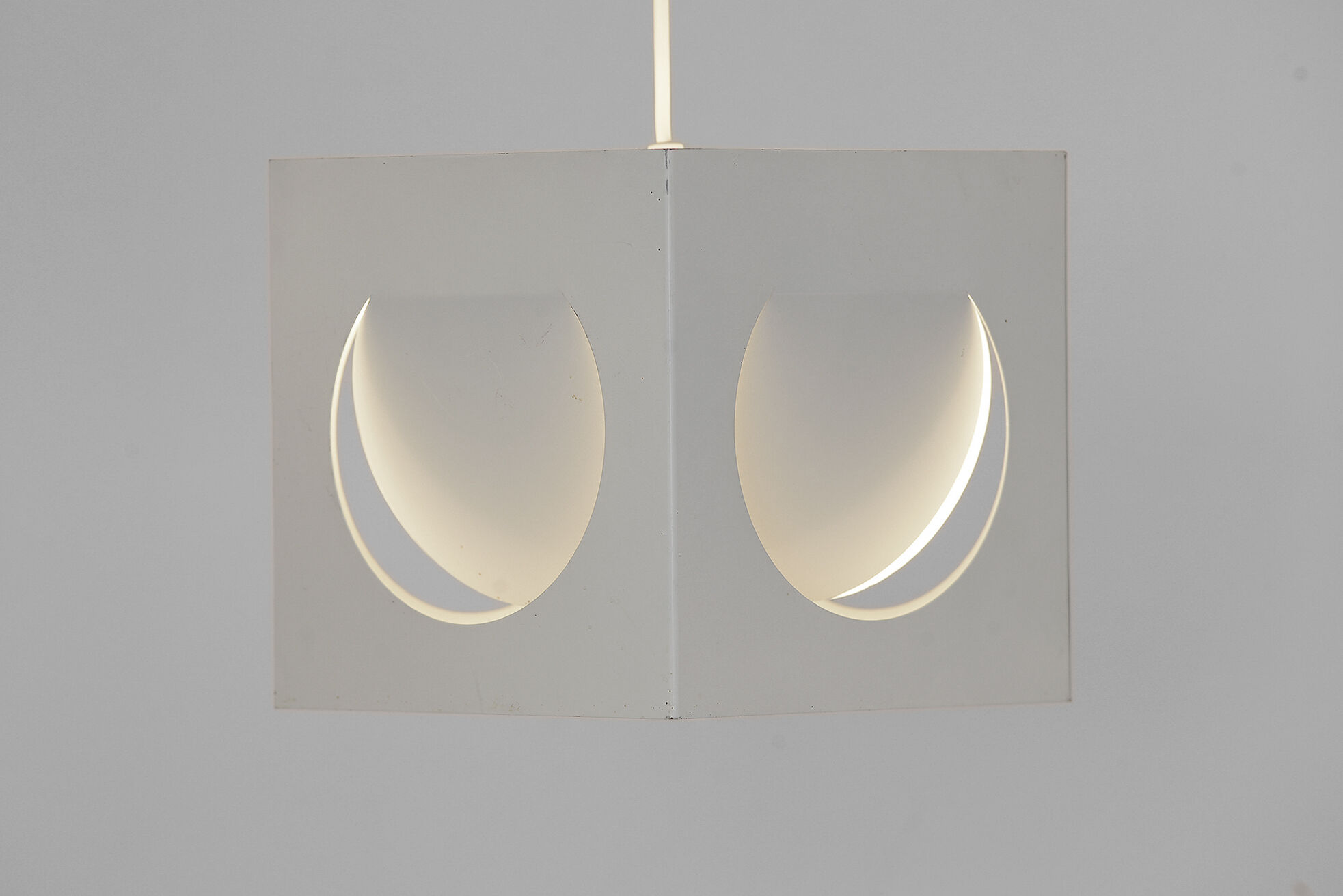 Metal pendant light 61-193 by Shogo Suzuki for Stockmann Orno. Finland 1970s
