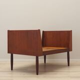 Lit en teck, design danois, années 1970, production : Danemark