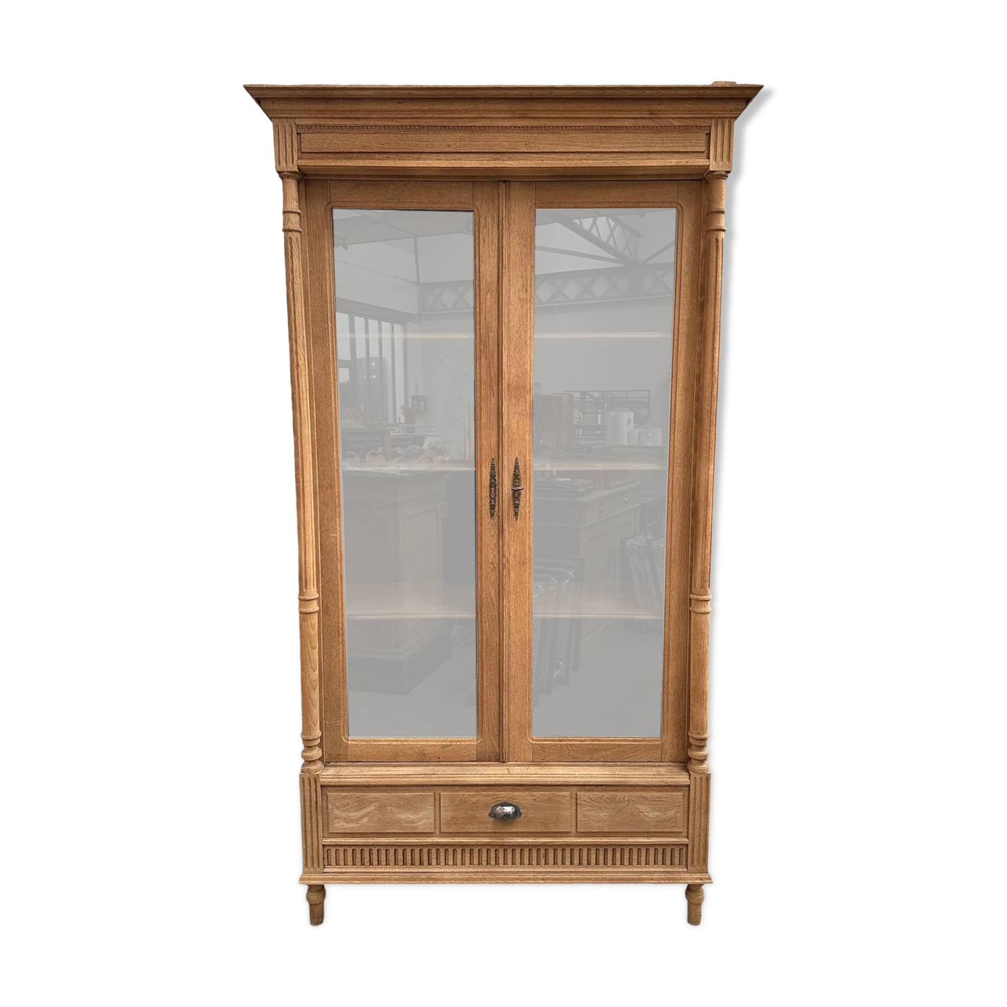 Vitrine en chêne Fin XIXème