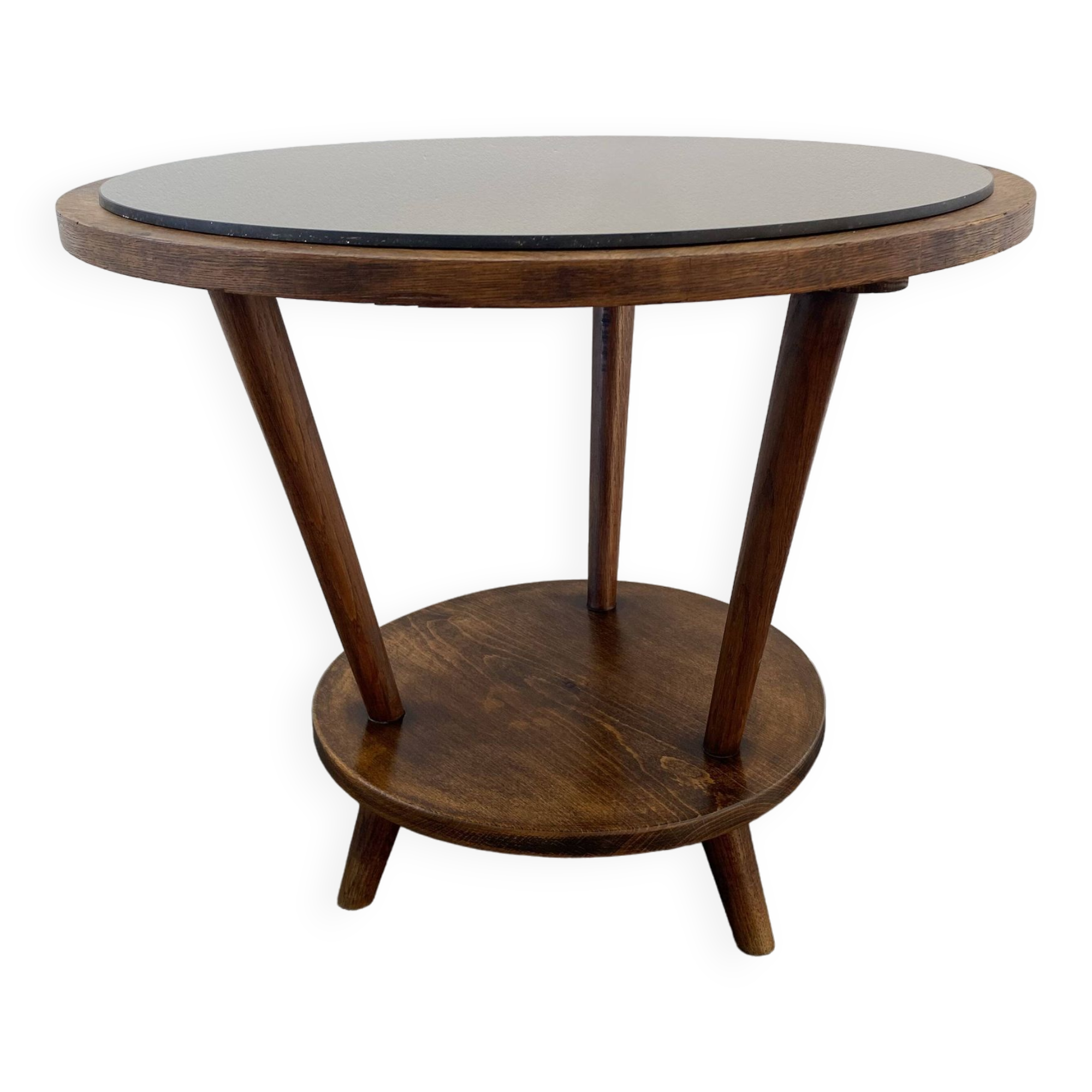 Art deco tripod pedestal table