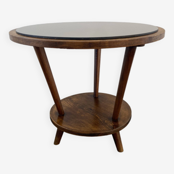Art deco tripod pedestal table