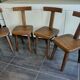 Set of 4 T chairs by Olavi Hanninen, 1960s