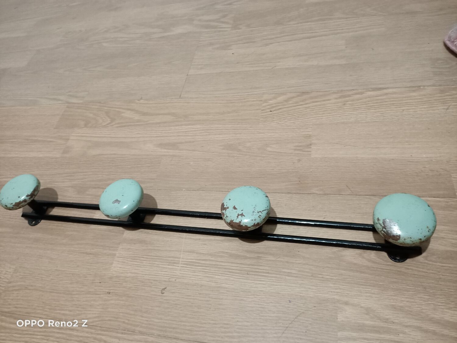 Vintage wall coat rack