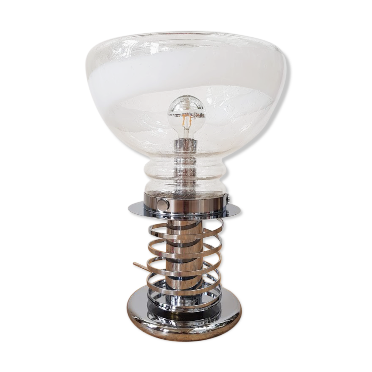Space Age Lamp with Handblown Murano Glass from Doria Leuchten