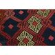 1970s Vintage Turkish Oushak Handmade Wool Cotton Red Kilim Rug 195x263
