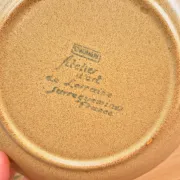 Grande tasse et soucoupe gres vintage