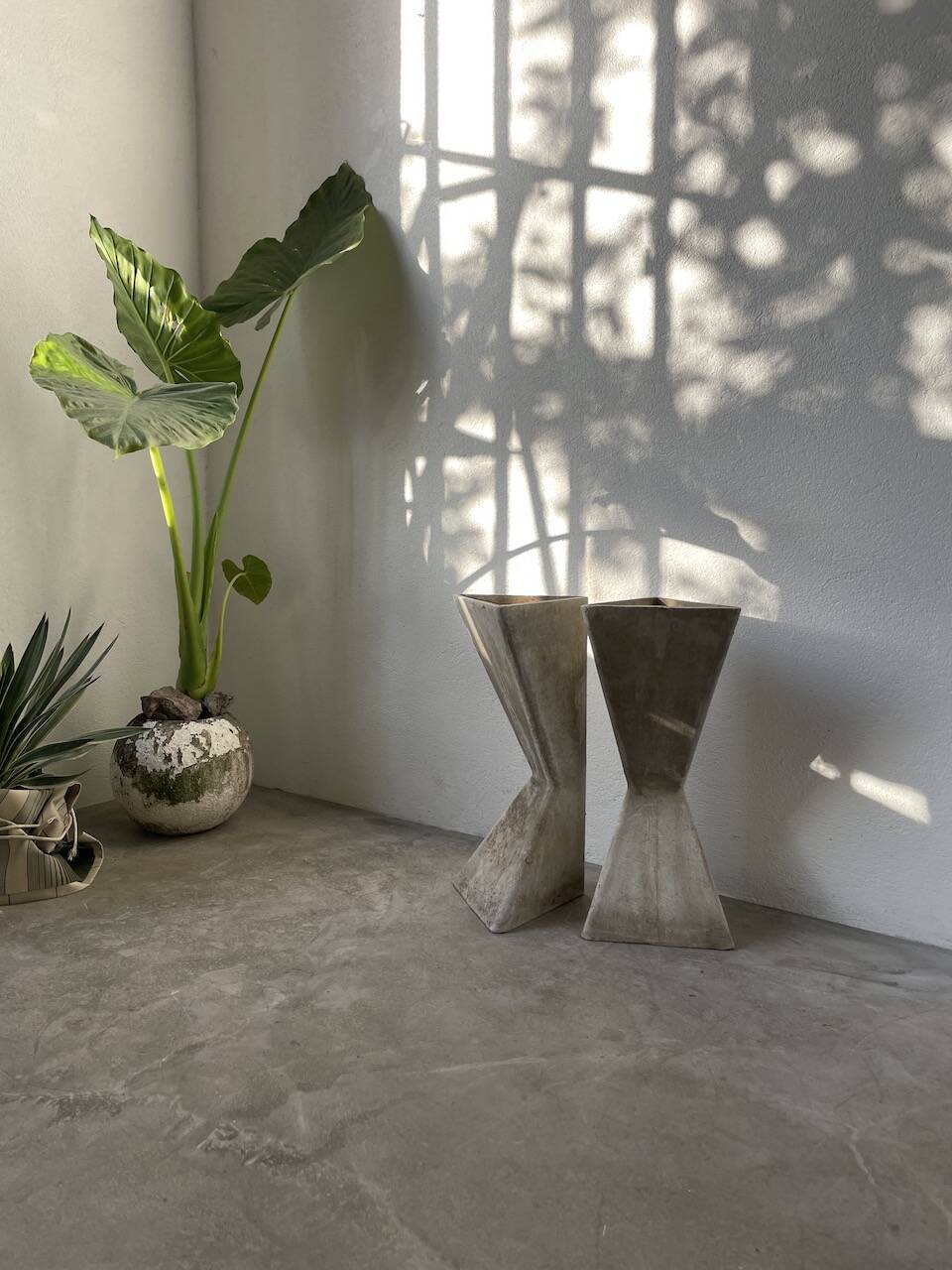Planters jardinières fibrociment triangulaires