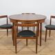 Ensemble table de salle à manger et chaises du milieu du siècle en teck par Hans Olsen pour Frem Røjle.