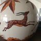 Art Deco cracked ceramic vase