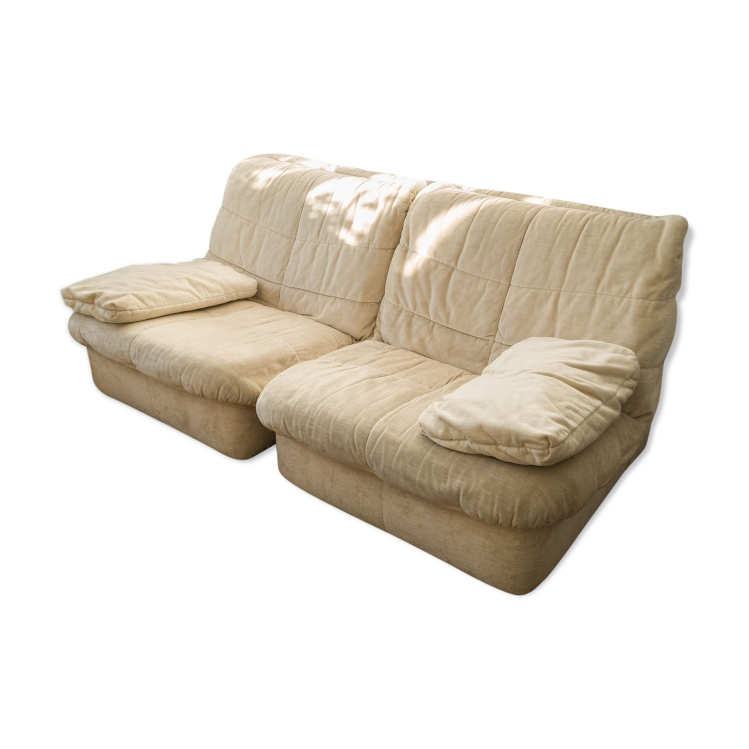 Two armchairs heaters Cinna beige model Gao