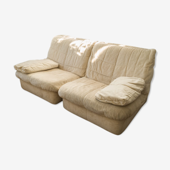 Two armchairs heaters Cinna beige model Gao