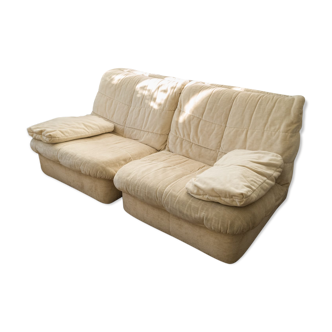 Two armchairs heaters Cinna beige model Gao
