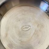 Silver-plated shell butter dish