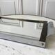 mirrored tray in chrome and wood 60s