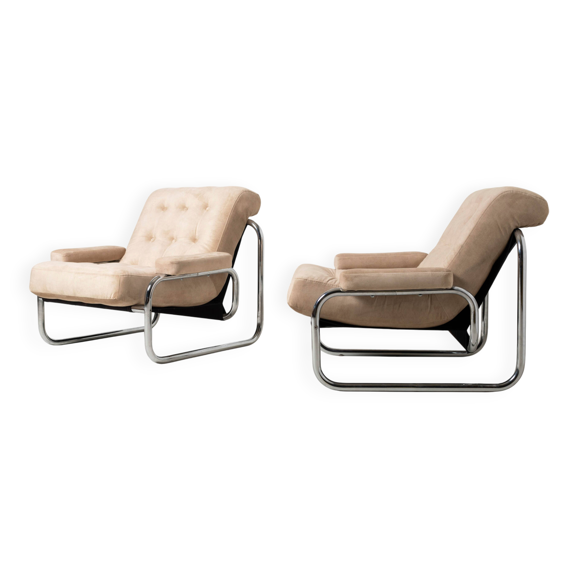 Ensemble de 2 fauteuils lounge emblématiques Borkum par Johan Bertil Häggström pour IKEA
