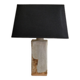 Table lamp in glazed stoneware
