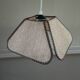 Vintage rattan blade pendant light