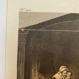 Rembrandt, The Lumberjack's Family, engraving by J. Oortman, nineteenth century