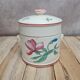 Small covered pot Sarreguemines with an old floral design – vintage charm