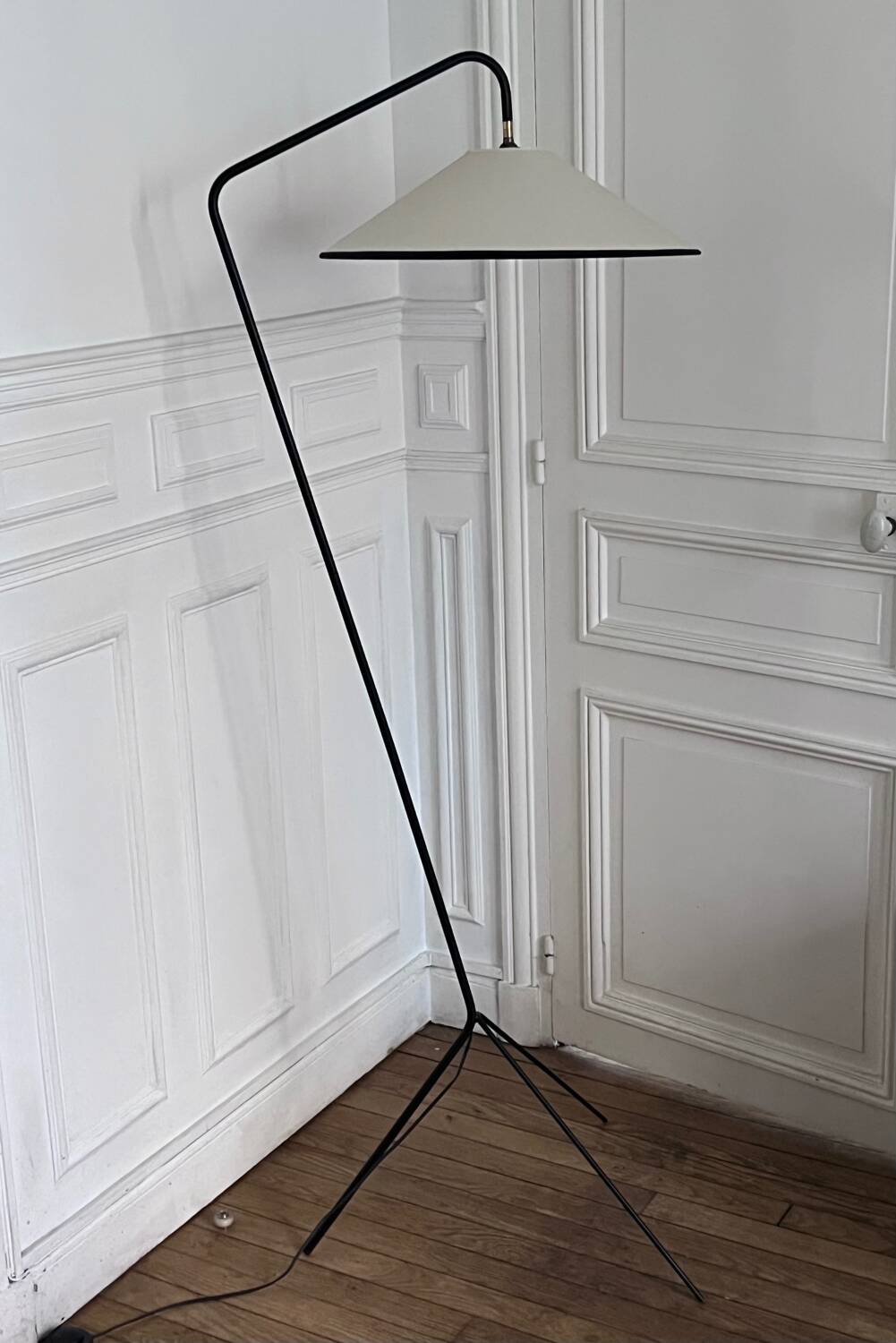 Floor lamp parquet lamp from the 50s