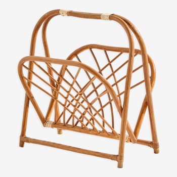 Bamboo magazine rack