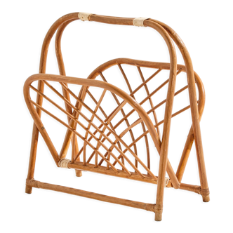 Bamboo magazine rack