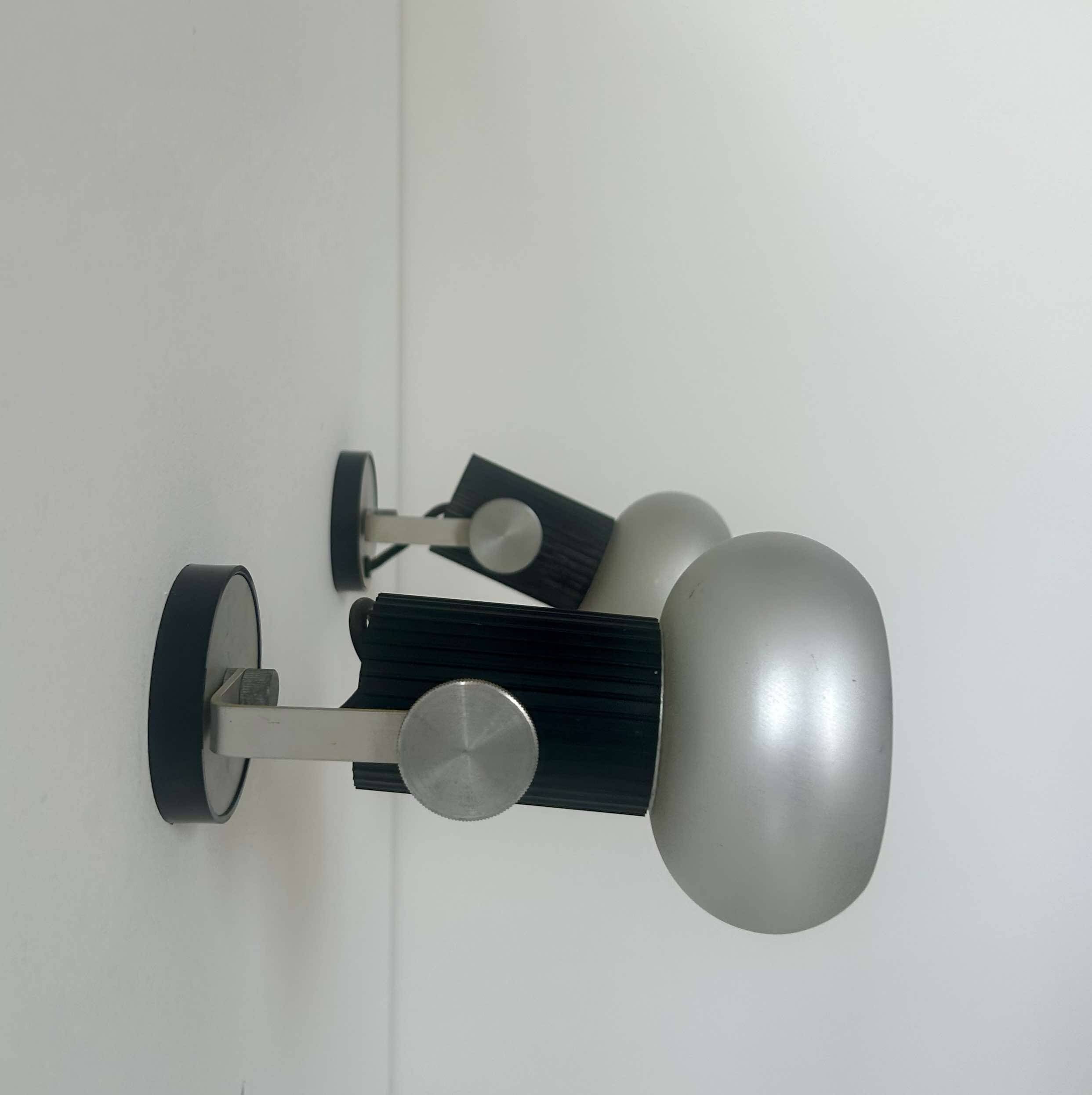 Pair of vintage adjustable wall lights, France 1970