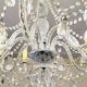 Glass chandelier with polypropylene arms – 9 lights