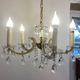 Louis XV style chandelier, glass pendants, 6 lights