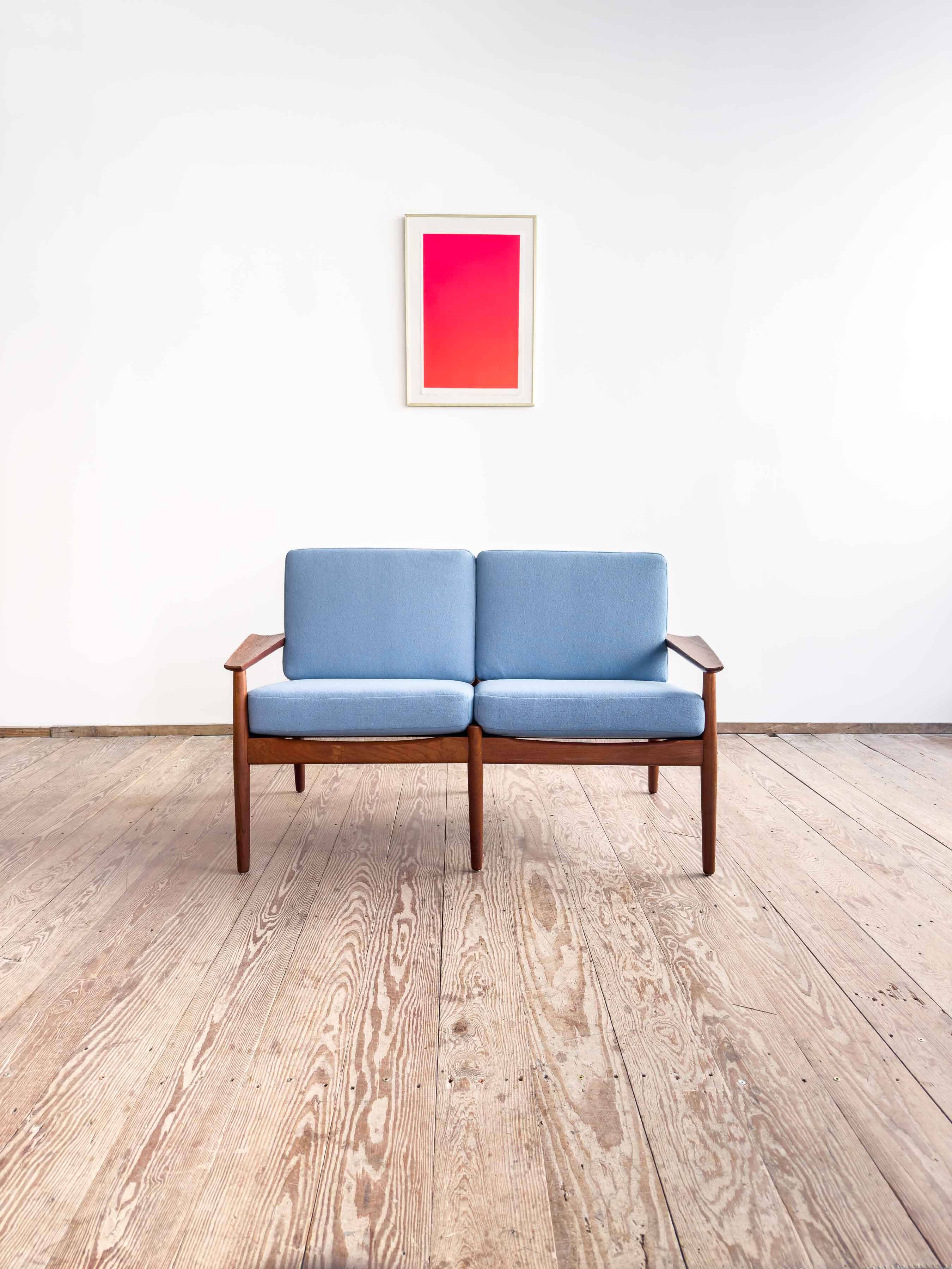 Canapé deux places danois Mid-Century Modern par Glostrup, années 1950