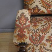 Ornamental armchair in oak, Louis XIII style – Early 20th century