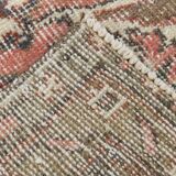 Green Beige Medallion vintage turkish Rug, hand made vintage carpet