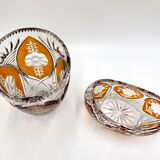 Crystal vase with a bowl, Poland, 1960s